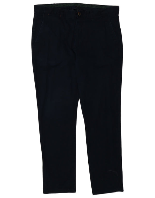 Calça Chino Cônica Masculina Zara EU 44 Grande W34 L29 Algodão Azul Marinho