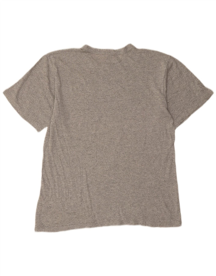 Camiseta masculina estampada Champion grande cinza manchado