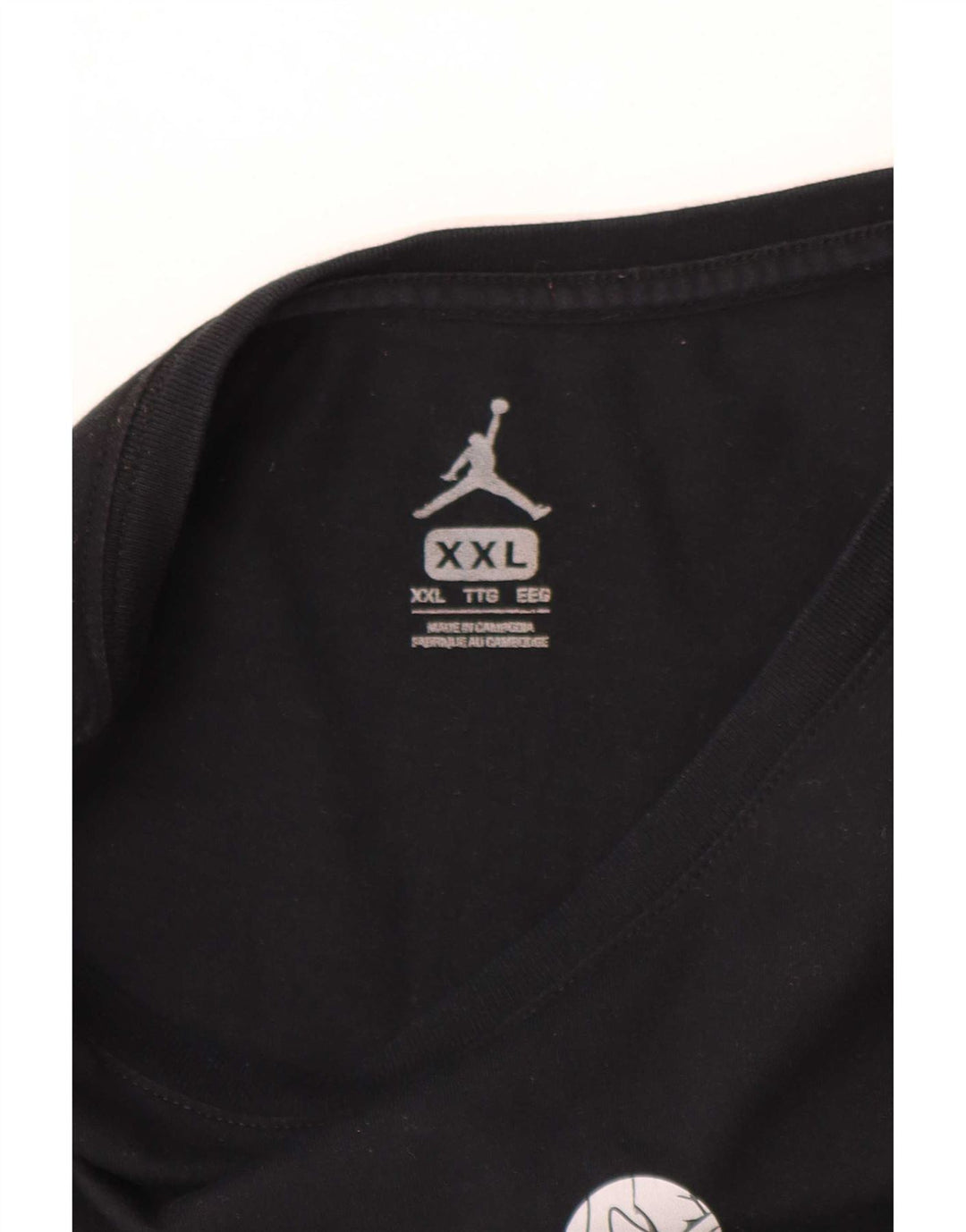 Jordan Mens Graphic T-Shirt Top 2XL Preto