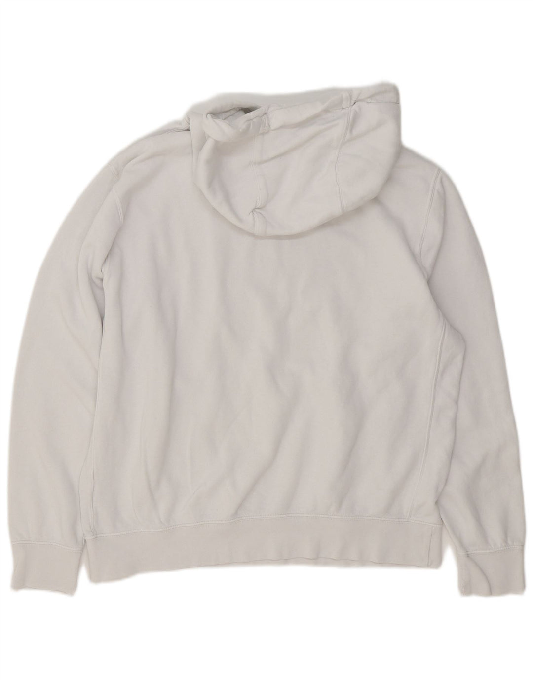 Suéter Nike masculino com capuz gráfico grande algodão branco