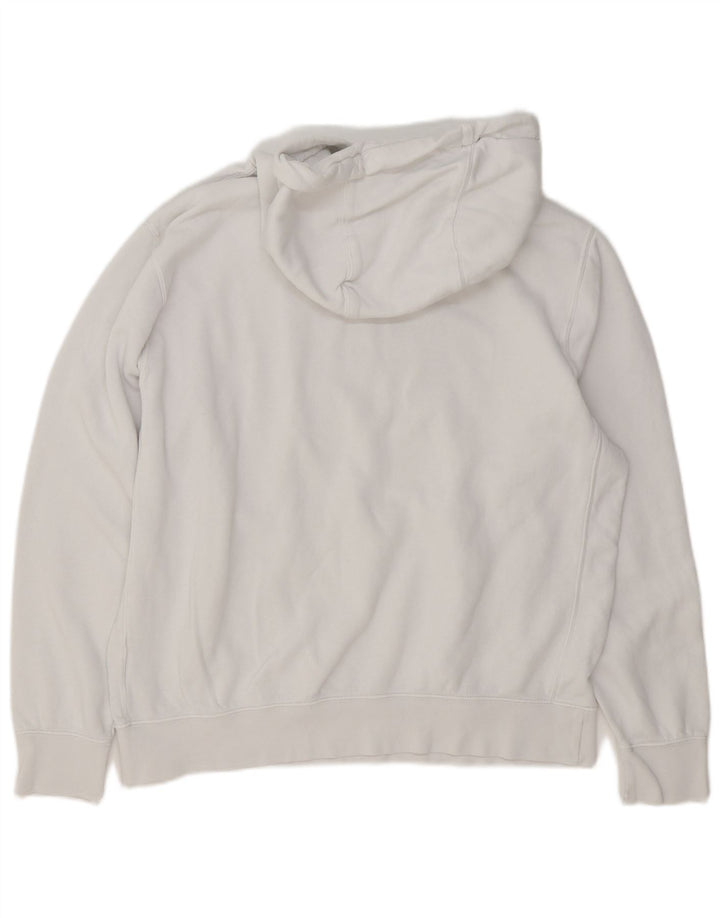 Suéter Nike masculino com capuz gráfico grande algodão branco