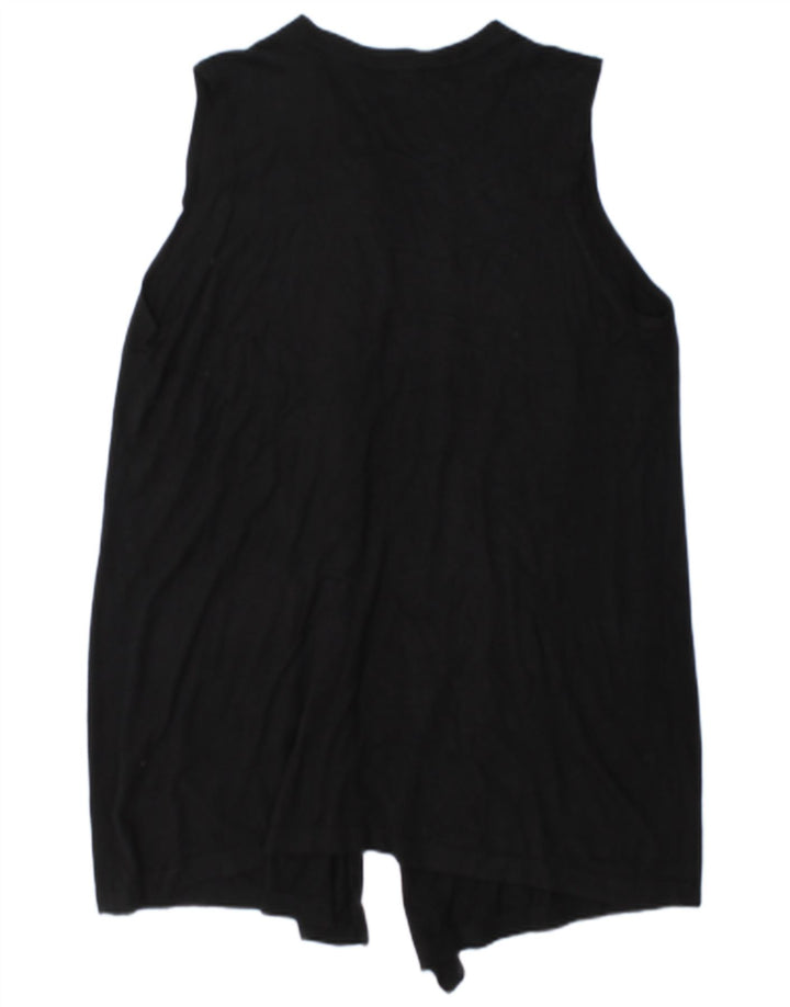 Suéter cardigã feminino Longline Marks & Spencer Reino Unido 14 médio preto