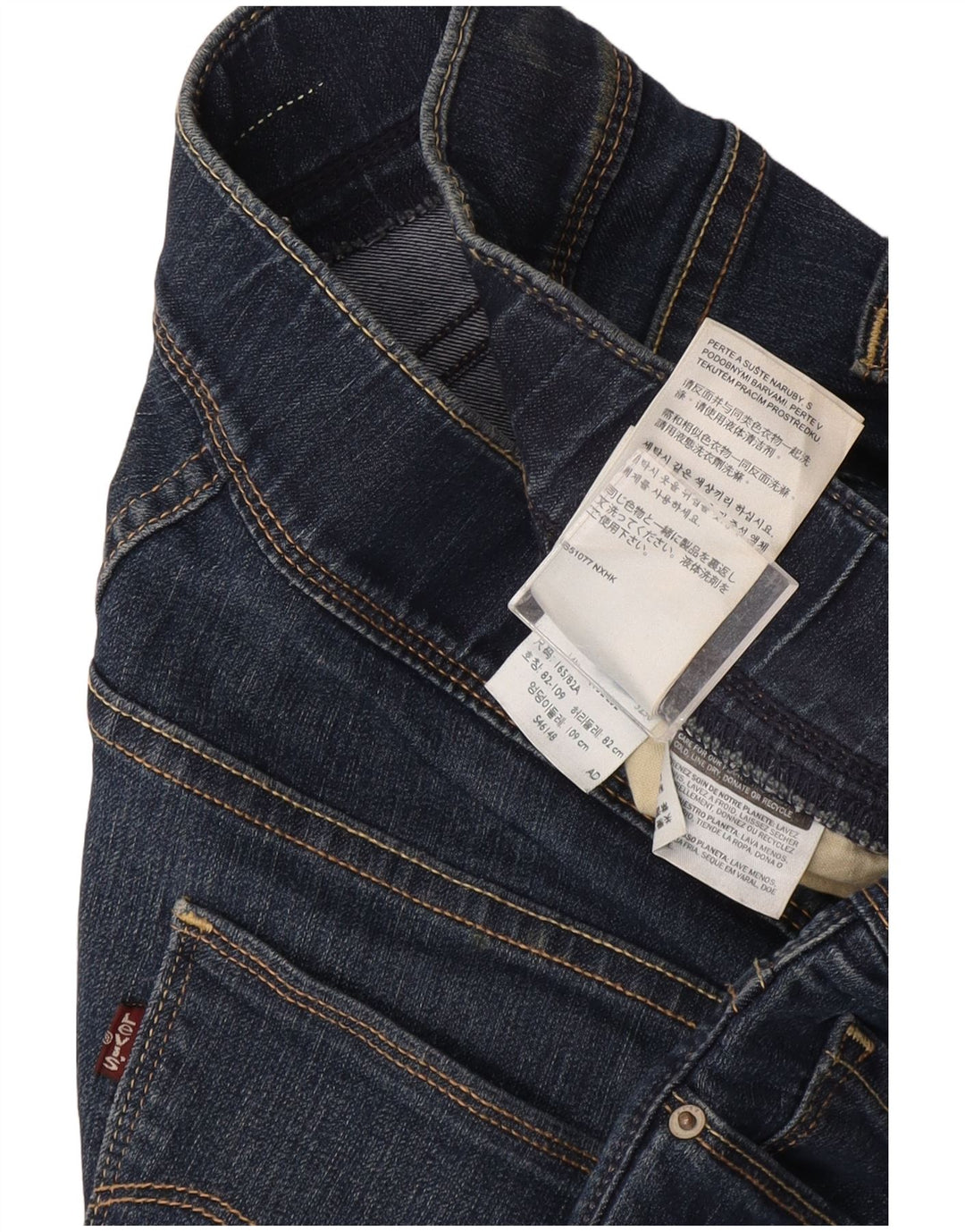 Jeans skinny feminino Levi's IT 14 XL W32 L32 azul algodão