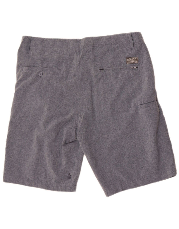 Shorts cargo masculino Volcom W33 poliéster azul marinho médio