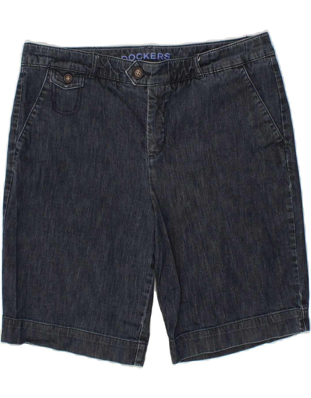 DOCKERS Womens Denim Shorts US 16 2XL W36  Blue Cotton Vintage Dockers and Second-Hand Dockers from Messina Hembry 