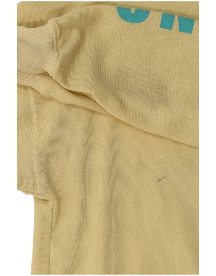 Billabong moletom masculino gráfico jumper pequeno algodão amarelo