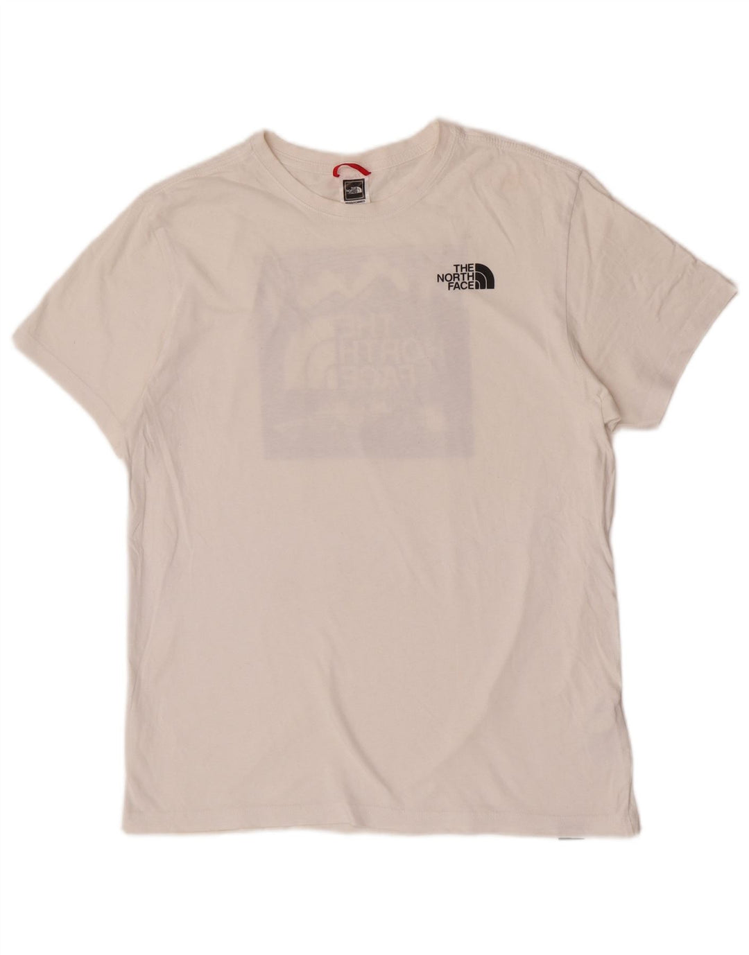Camiseta gráfica masculina The North Face Top médio algodão branco