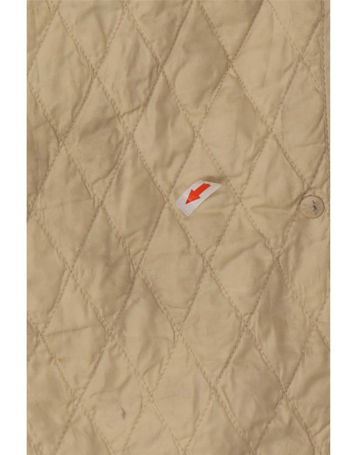 Jaqueta acolchoada feminina Moncler tamanho 4 XL bege