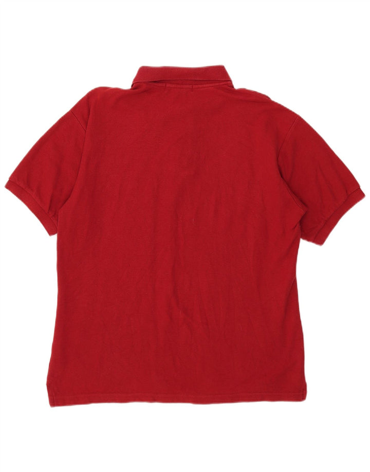 Camisa polo masculina FILA IT 48 pequena algodão vermelho