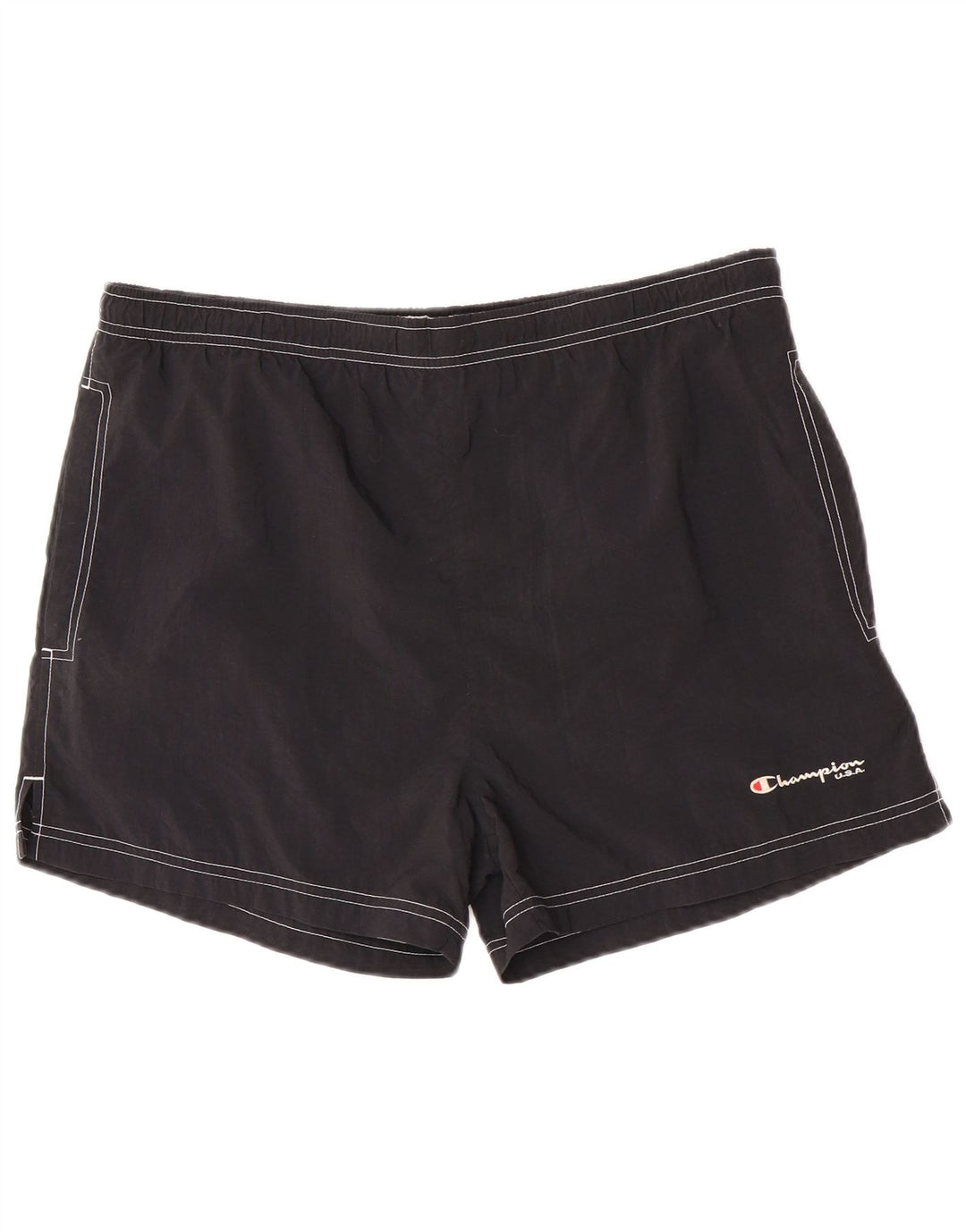 Shorts de natação masculino Champion grande poliamida preta