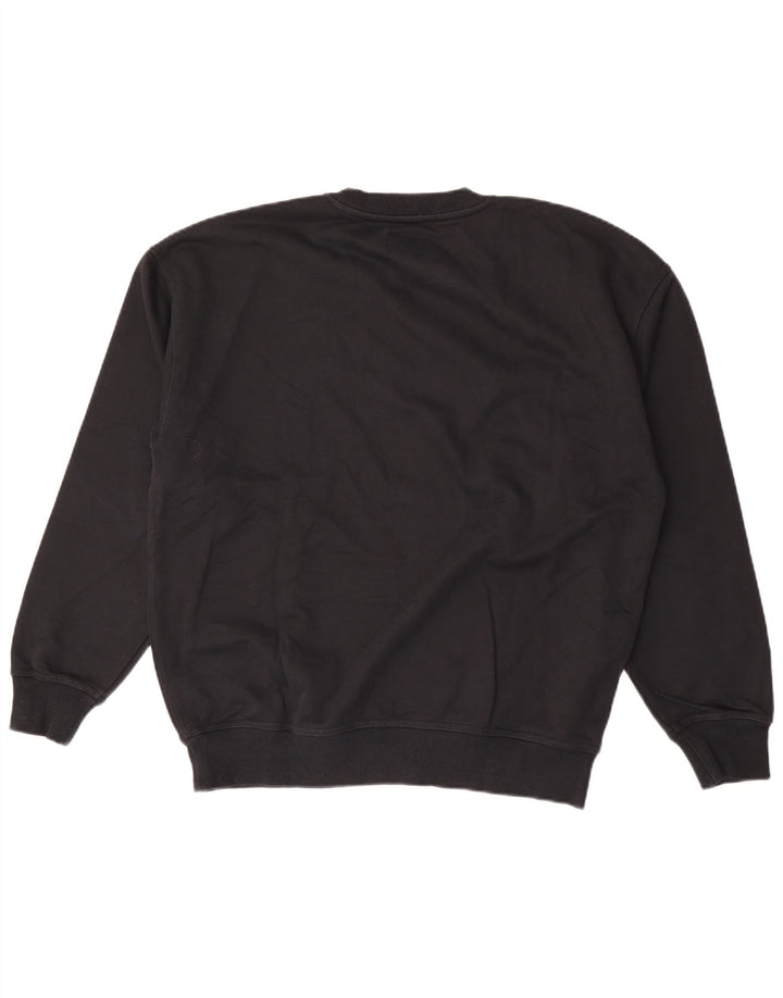 Converse masculino gráfico moletom jumper médio algodão preto