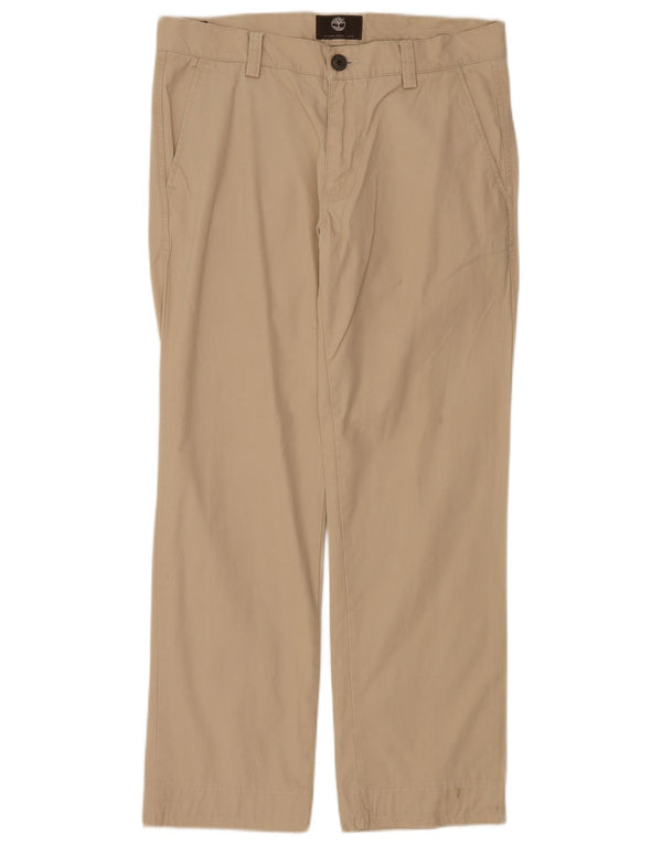 Calça Chino Masculina Timberland W32 L30 Algodão Bege