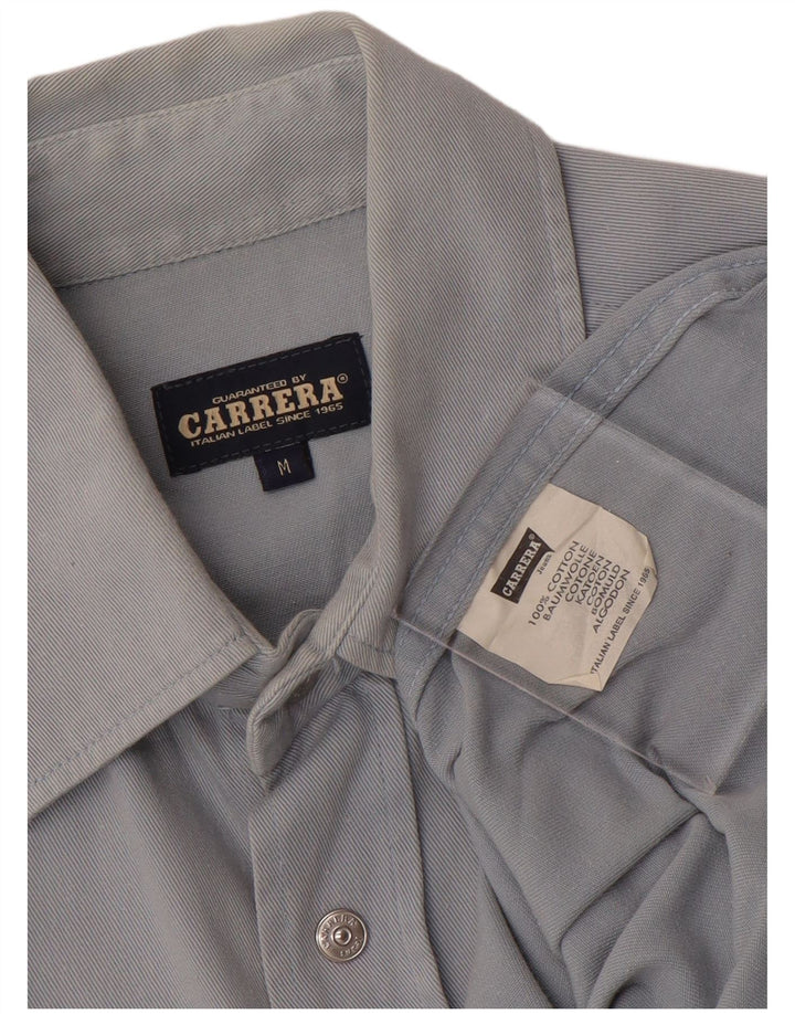 Camisa masculina CARRERA algodão azul médio
