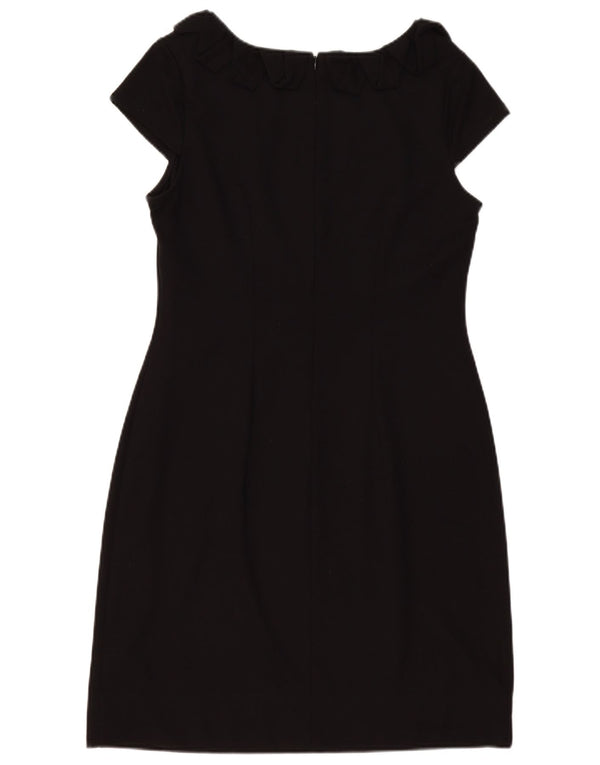 Vestido bainha feminino Marks & Spencer Reino Unido 14 grande poliéster preto