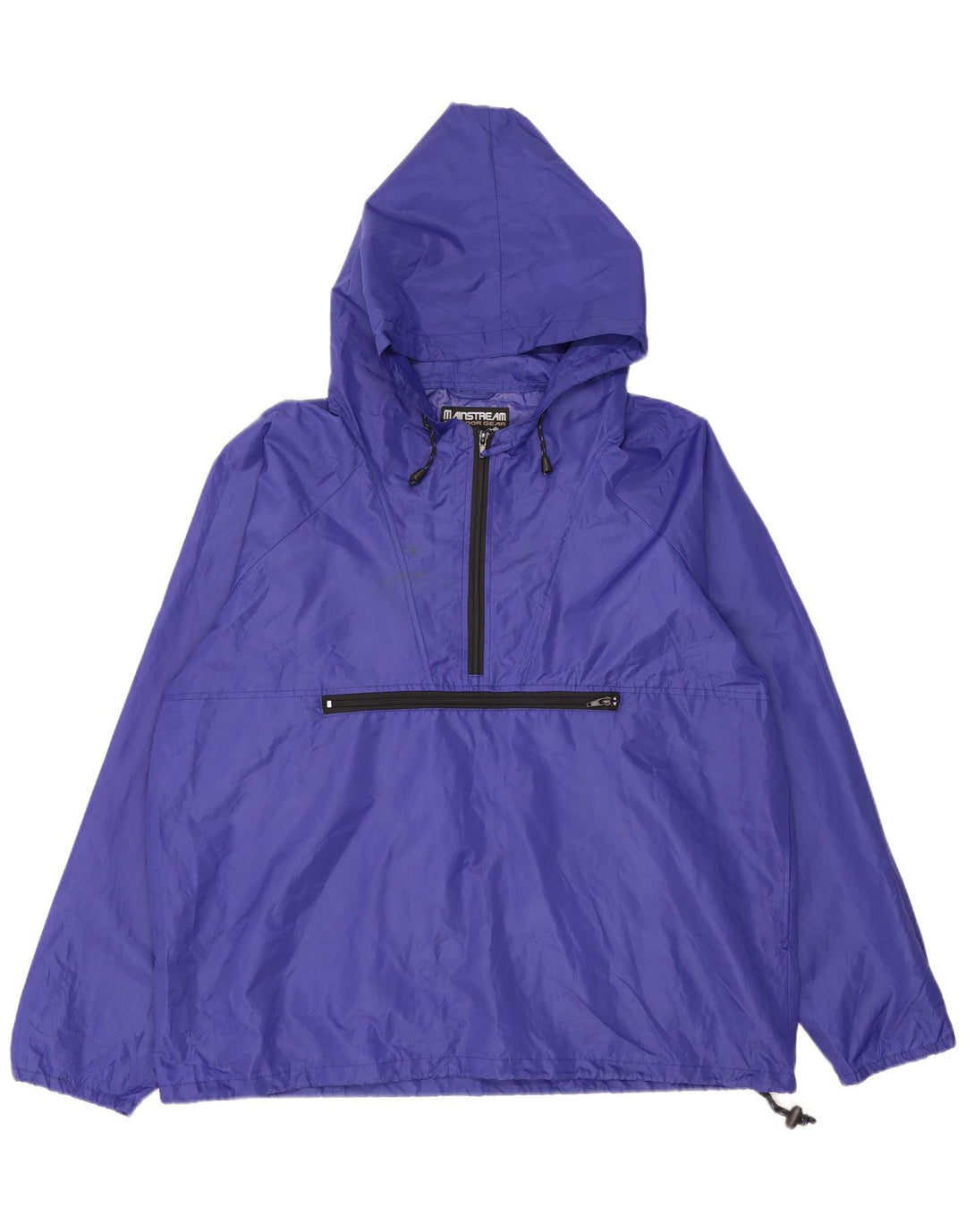 Poliéster roxo encapuçado Reino Unido 40 do revestimento de chuva do pulôver dos homens do vintage grande