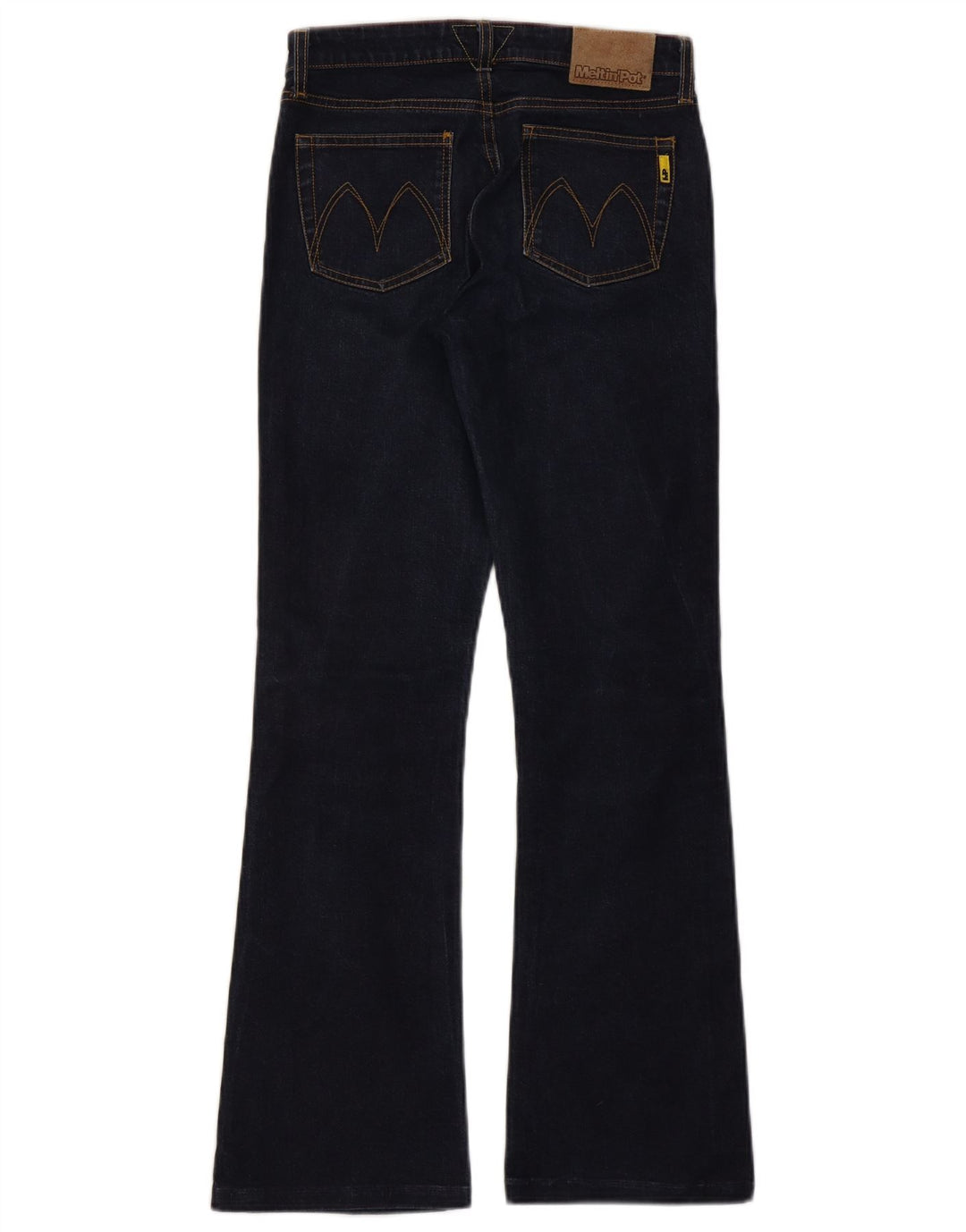 Calça jeans feminina MELTIN' POT W26 L29 azul marinho algodão