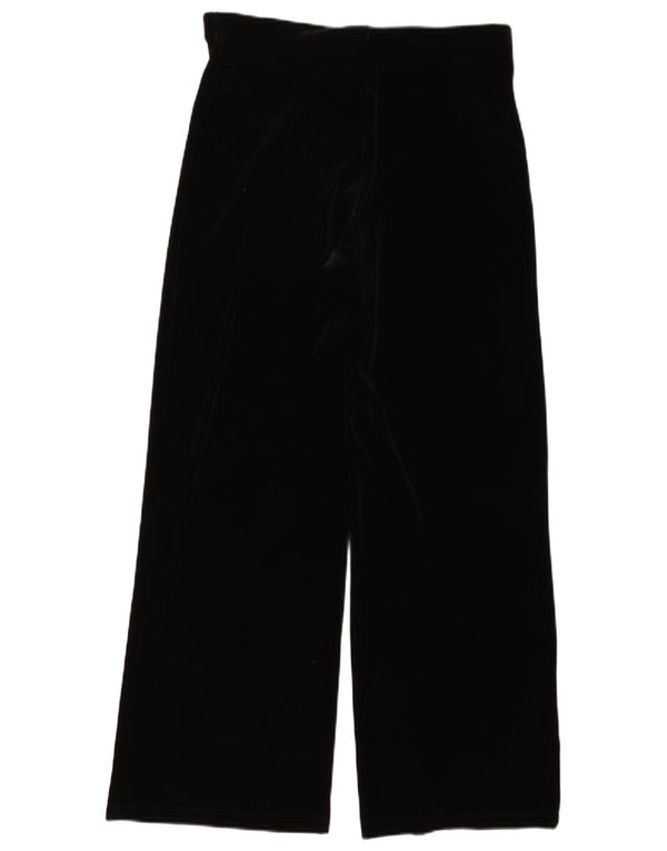 Calça casual feminina Marks & Spencer com perna larga Reino Unido 14 médio W34 L30 preta