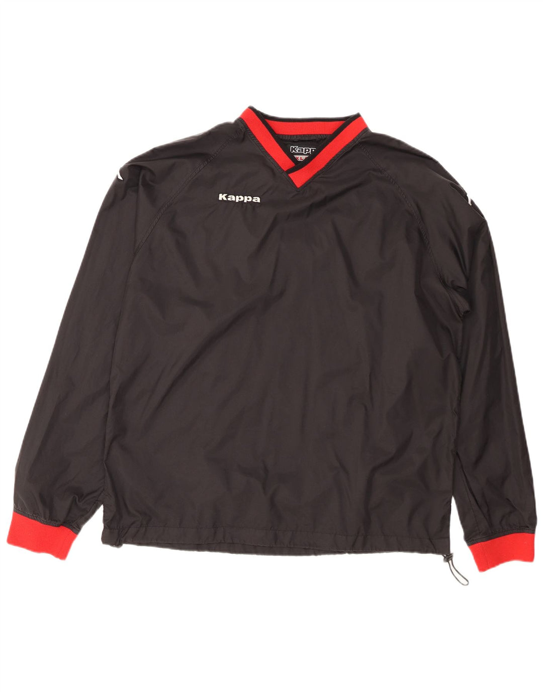 KAPPA Mens Pulôver Treino Top 2XL Preto Colourblock Poliéster