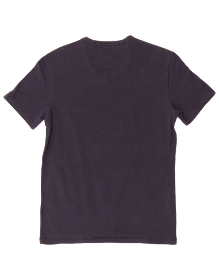 Guess Camiseta masculina gráfica Top médio azul marinho