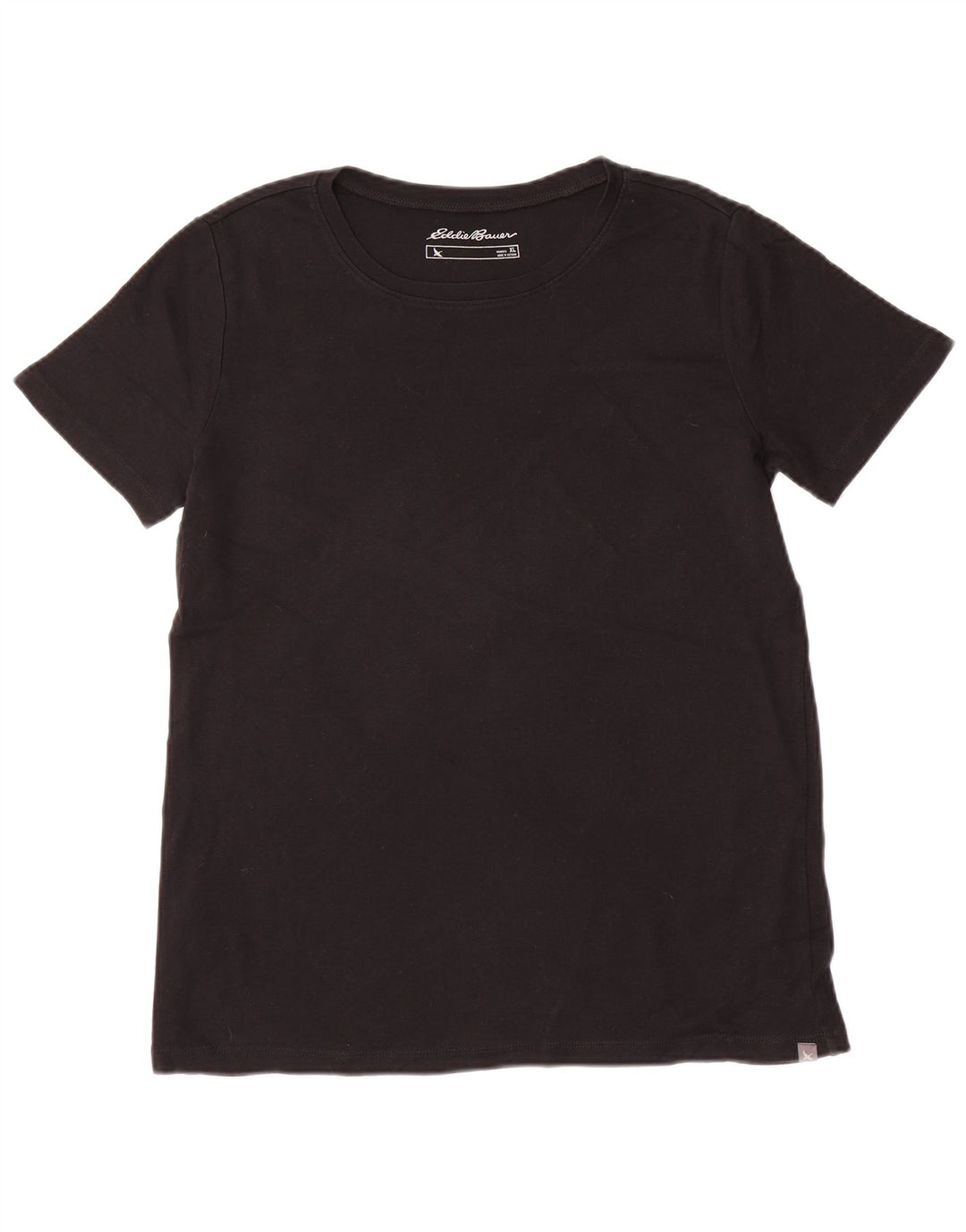 Camiseta feminina EDDIE BAUER UK 18 XL algodão preto
