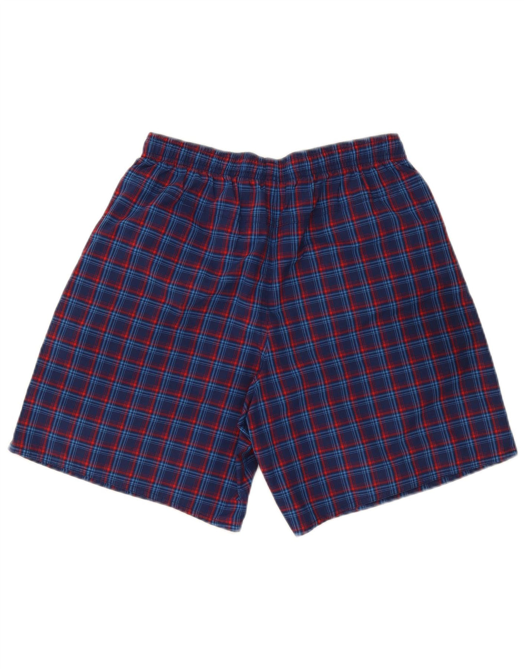 Adidas Mens Sport Shorts Médio Azul Marinho Xadrez Poliéster