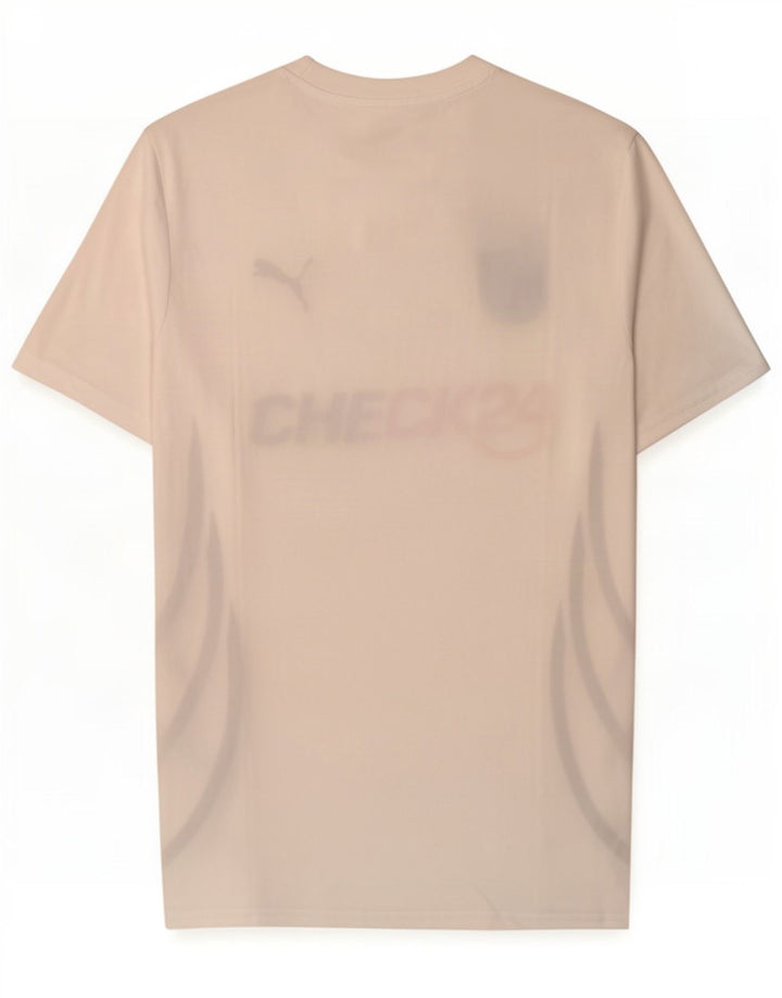 Puma Mens Deutshland Graphic Camiseta Top Pequeno Poliéster Branco