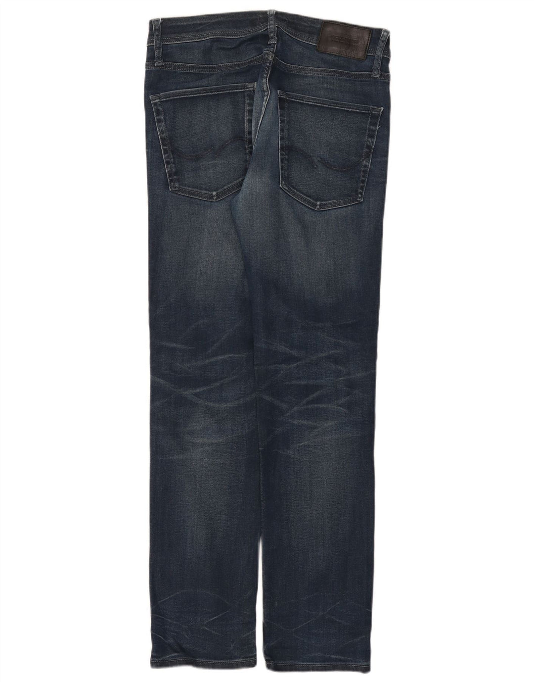 Jeans retos masculinos Jack & Jones W32 L32 algodão azul