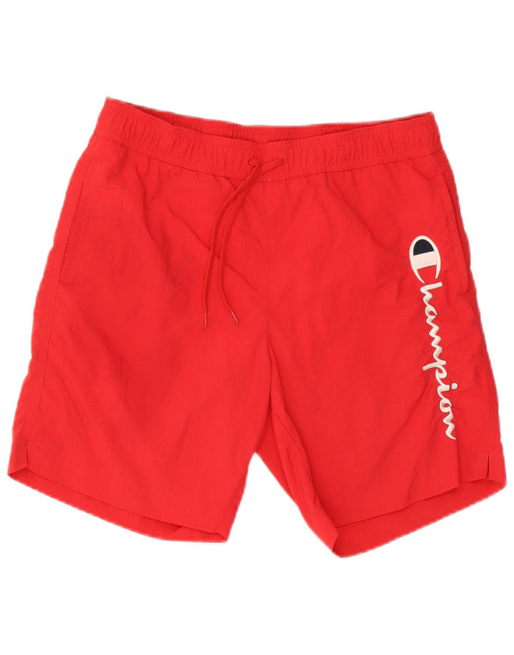 Shorts de natação masculino Champion Graphic pequeno poliéster vermelho