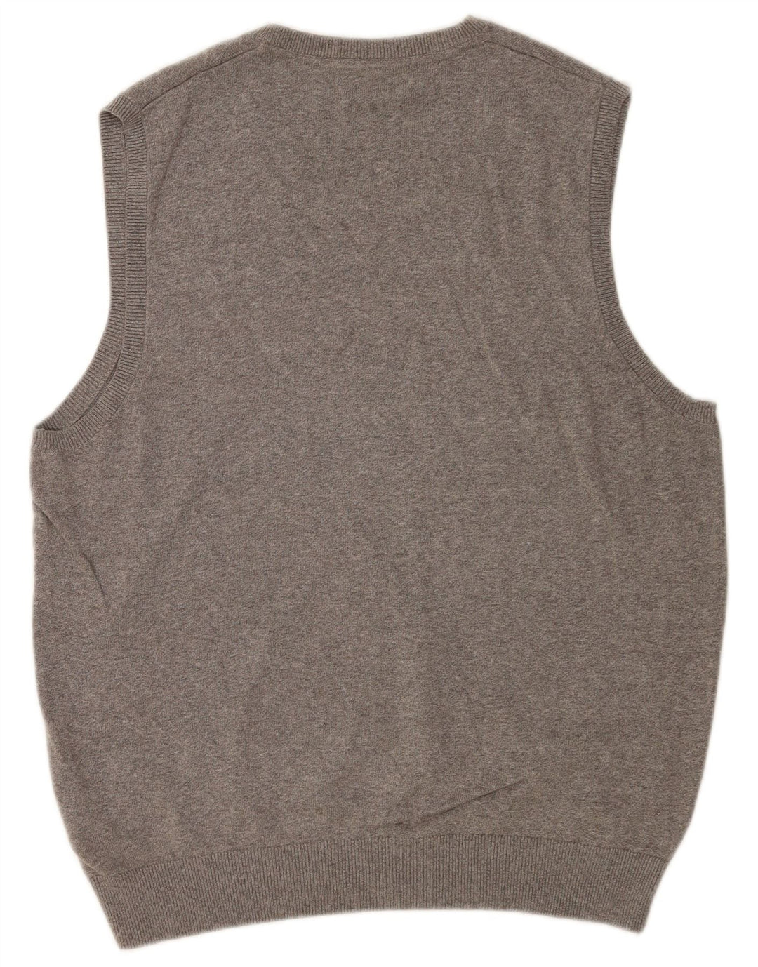Regata masculina Marks & Spencer com colete grande de algodão cinza