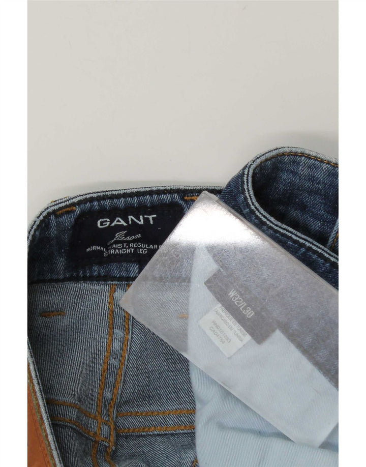 Gant Jeans masculino regular fit reto W32 L30 algodão azul