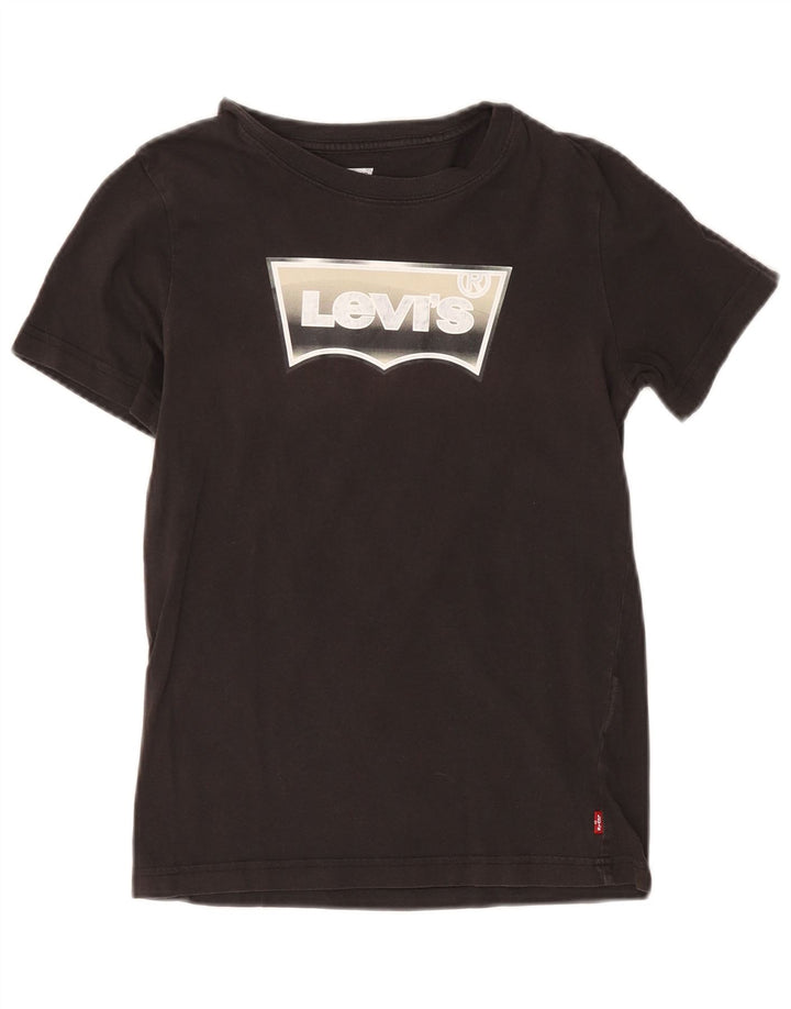 Camiseta Levi's Boys Graphic 11-12 Anos Algodão Preto