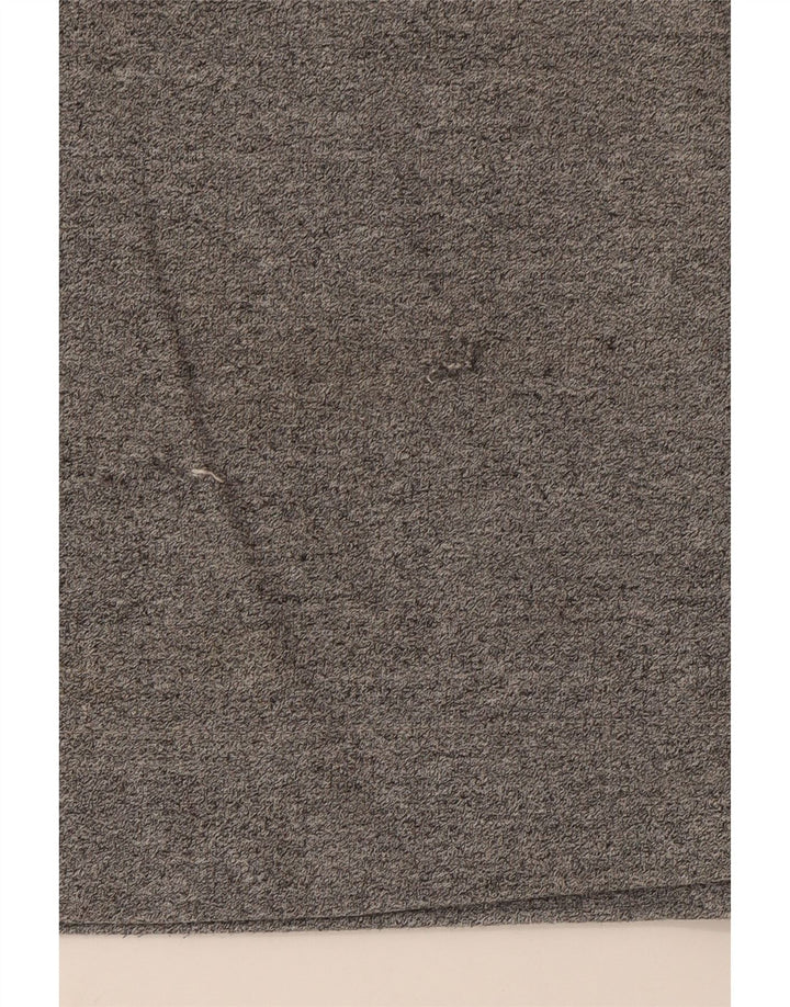 Reebok feminino oversized zip neck moletom jumper EU 36 pequeno cinza algodão