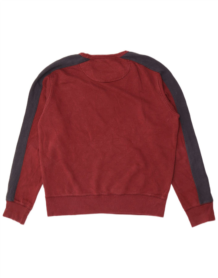 Moletom masculino French Connection Jumper médio marrom colorblock algodão
