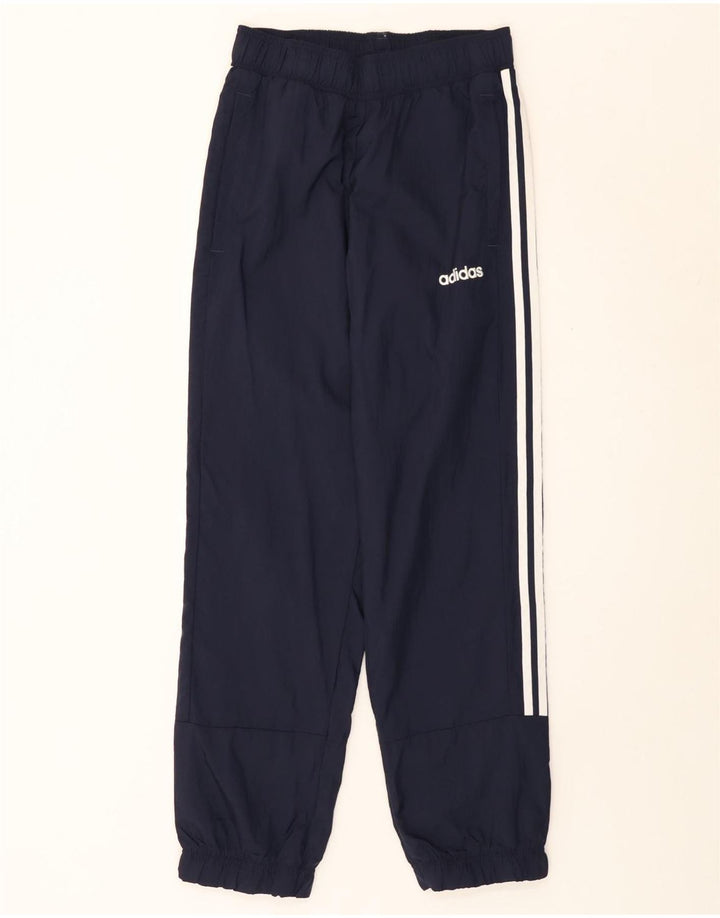 ADIDAS Mens Calças de treino Joggers Pequeno Azul Marinho Nylon