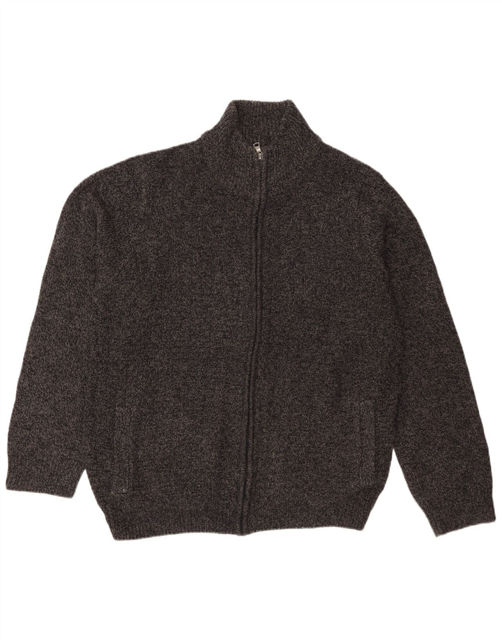 Suéter cardigã masculino Marks & Spencer grande cinza acrílico