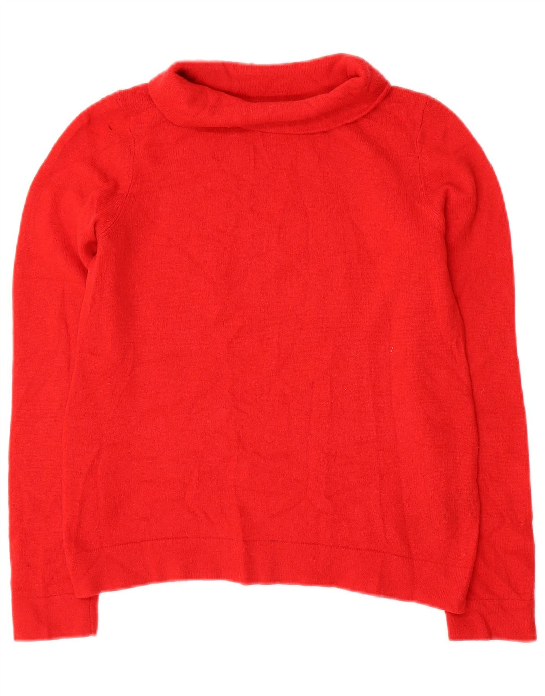 Suéter feminino Hobbs com gola redonda e lã vermelha pequena Reino Unido 10