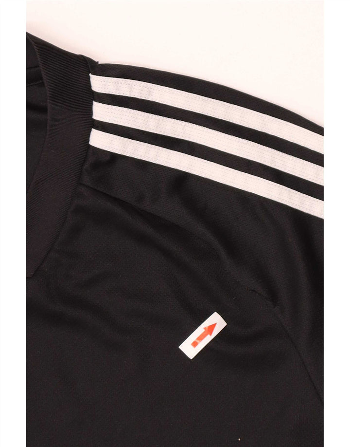 Adidas Mens Climacool Camiseta Top Pequeno Poliéster Preto