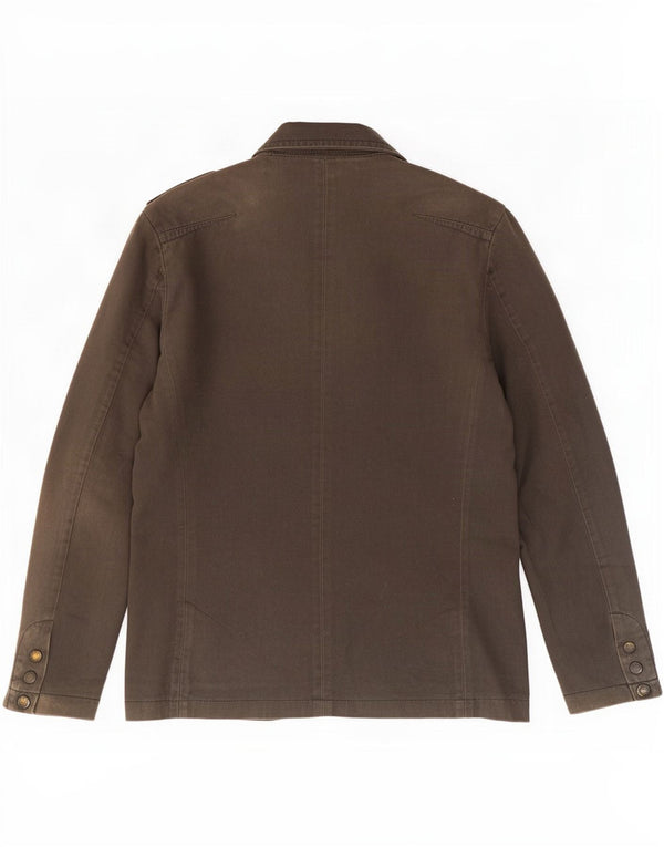 Jaqueta Blazer Militar Masculina Diesel Reino Unido 40 Grande Algodão Cinza