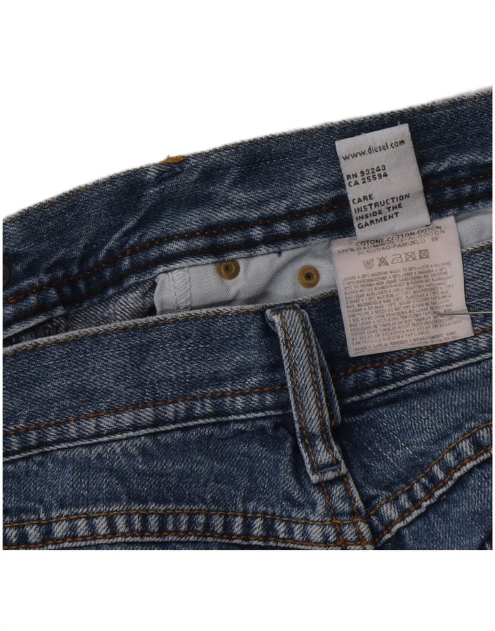 Diesel feminino bootcut jeans W28 L30 azul algodão