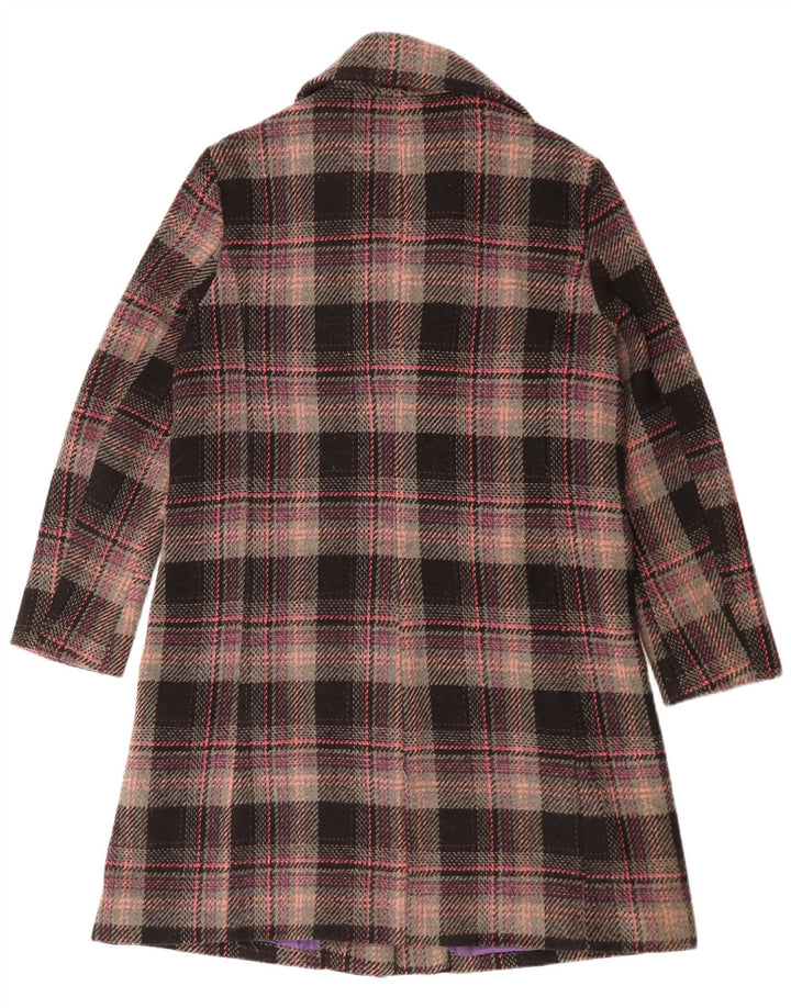 Sobretudo feminino Paco UK 18 XL poliéster xadrez multicolorido