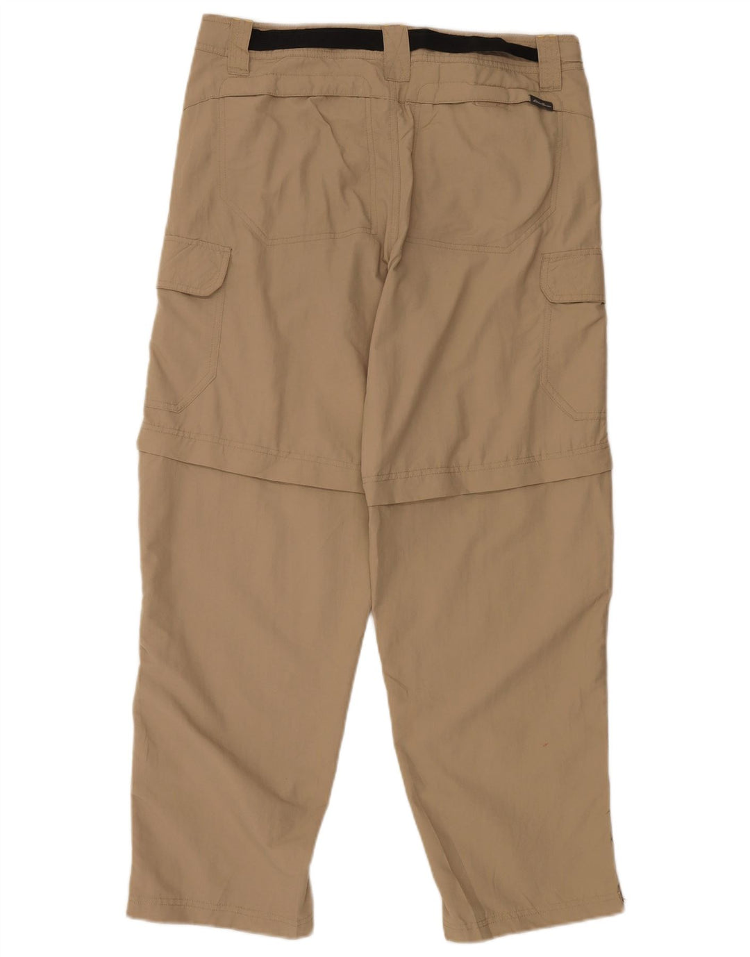 Calça cargo masculina EDDIE BAUER reta W34 L30 bege nylon