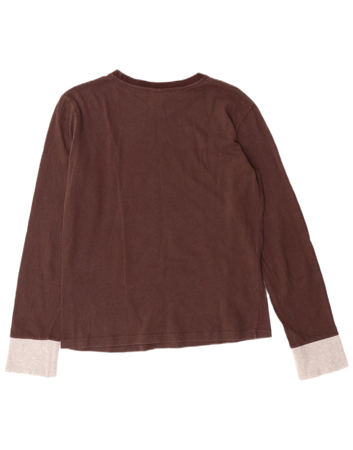 Top gráfico CONVERSE para meninas manga comprida 13-14 anos grande algodão marrom