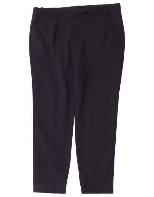 Zara Calça Chino Feminina Slim Grande W30 L27 Azul Marinho
