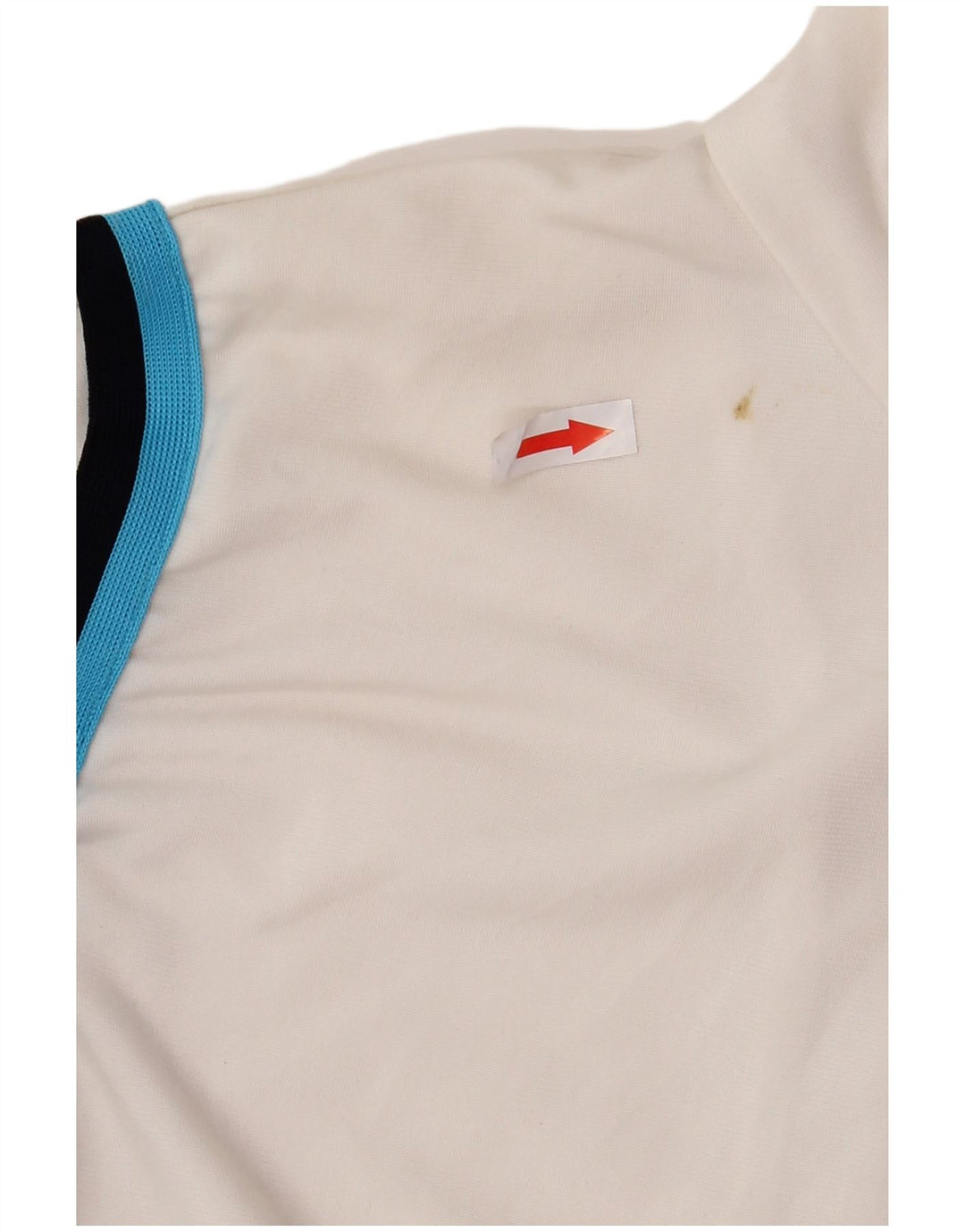 Puma Womens Tracksuit Top Jacket UK 10 Pequeno Poliéster Listrado Branco