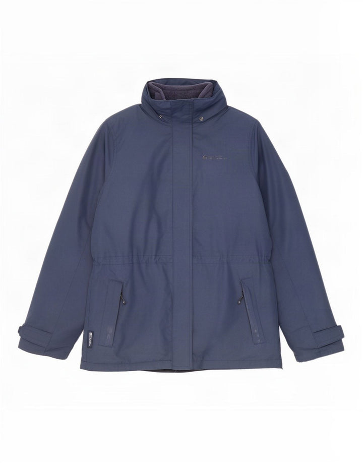 Jaqueta corta-vento feminina com capuz Mountain Warehouse Reino Unido 10 pequena azul marinho