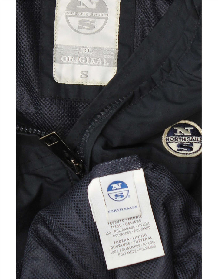 Jaqueta de chuva masculina North Sails UK 36 pequena azul marinho poliamida