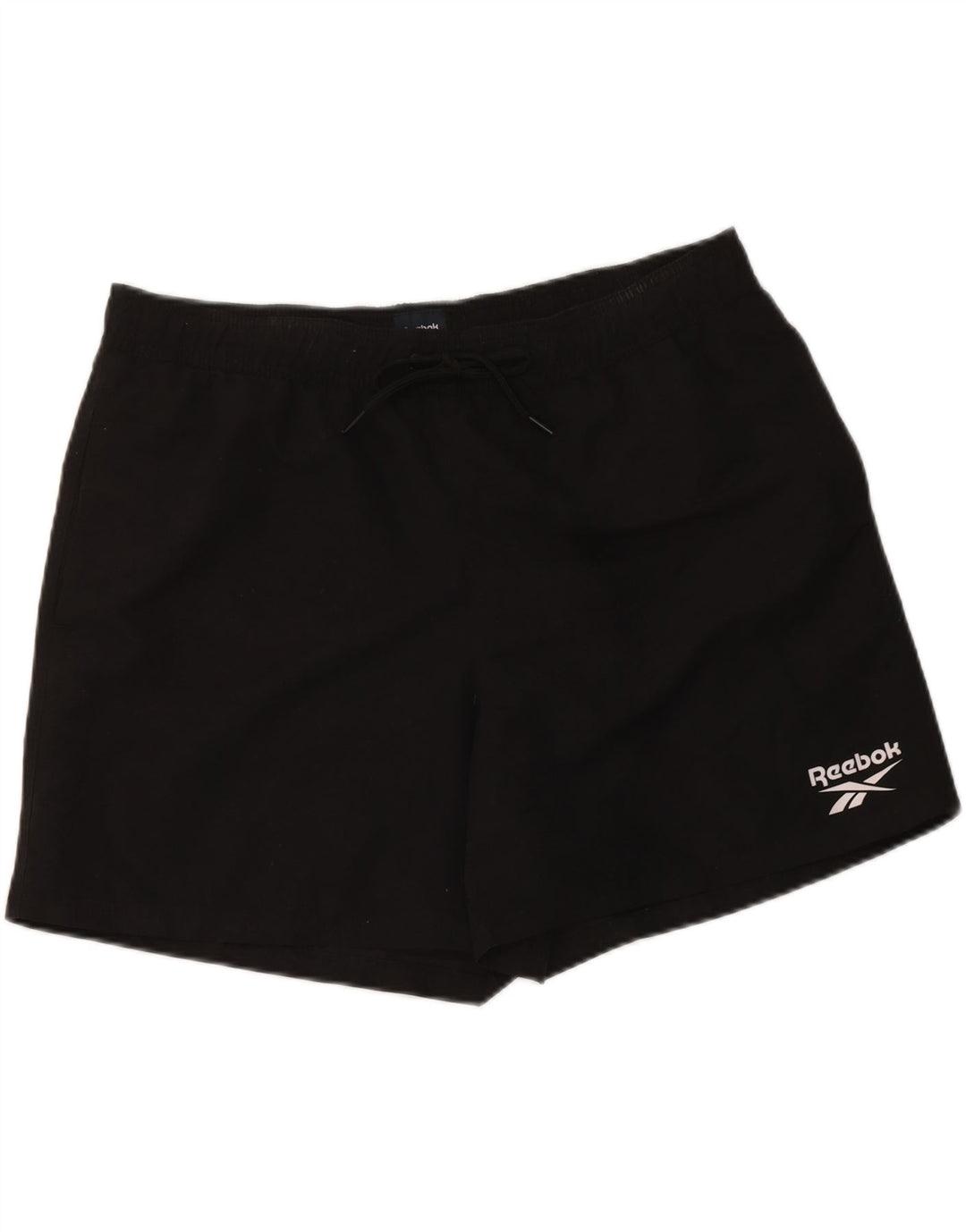Shorts esportivos femininos Reebok UK 16 grande poliéster preto