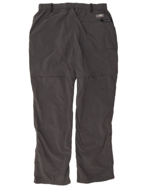 Calça cargo reta feminina The North Face grande W32 L31 cinza nylon