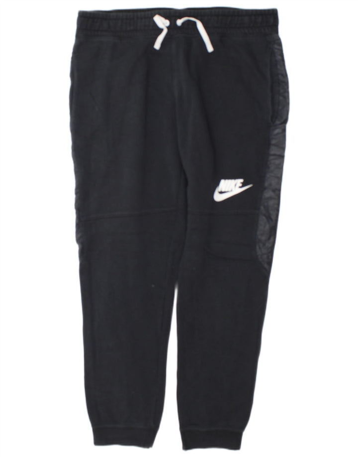 Calça de treino masculina Nike joggers grande algodão azul marinho