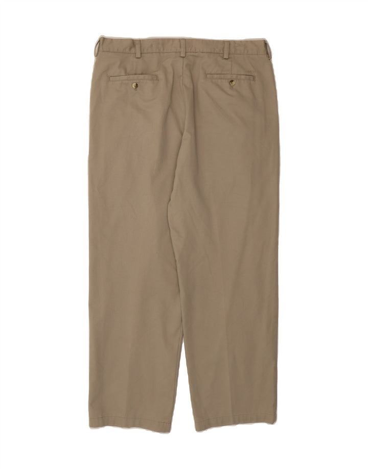 IZOD Mens Straight Chino Trousers W38 L32 Beige Cotton Vintage Izod and Second-Hand Izod from Messina Hembry 